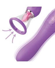 FANTASY FOR HER ULTIMATE PLEASURE MAX MANGUERA DE SUCCION CON LENGUA ESTIMULADORA MORADO