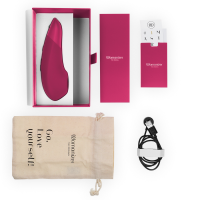 WOMANIZER ENHANCE ESTIMULADOR DE CLITORIS ROSA VIBRANTE