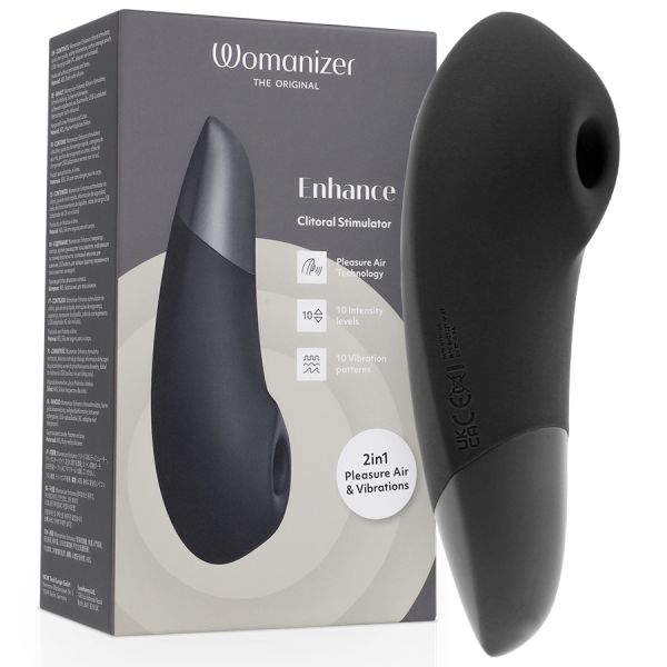 WOMANIZER ENHANCE ESTIMULADOR DE CLITORIS NEGRO