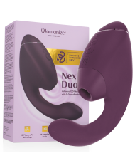 WOMANIZER DUO NEXT ESTIMULADOR VIBRADOR DUAL CLITORIS PUNTOG MORADO