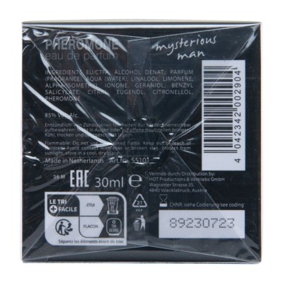 HOT PERFUME CON FEROMONAS LONDON MYSTERIOUS HOMBRE 30 ML