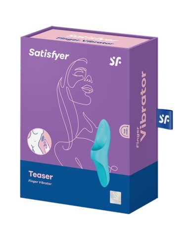 SATISFYER TEASER DEDAL VIBRADOR AZUL LIGHT SATISFYER TEASER DEDAL VIBRADOR AZUL LIGHT