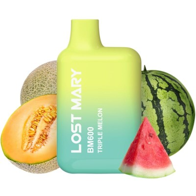 LOST MARY BM600 VAPER NICOTINA 2 DESECHABLE SABOR TRIPLE MELON