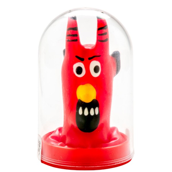 CONDOMERIE PRESERVATIVO DECORATIVO PINTADO A MANO DIABLO ROJO