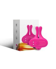ARMONY PINZAS PARA PEZONES MAGNETICA CON VIBRACION FORMA CONEJO ROSA