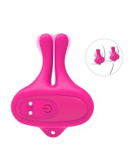 ARMONY PINZAS PARA PEZONES MAGNETICA CON VIBRACION FORMA CONEJO ROSA