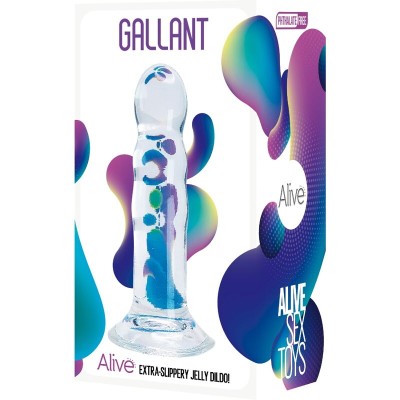 ALIVE GALLANT PENE REALISTICO TRANSPARENTE 14 CM