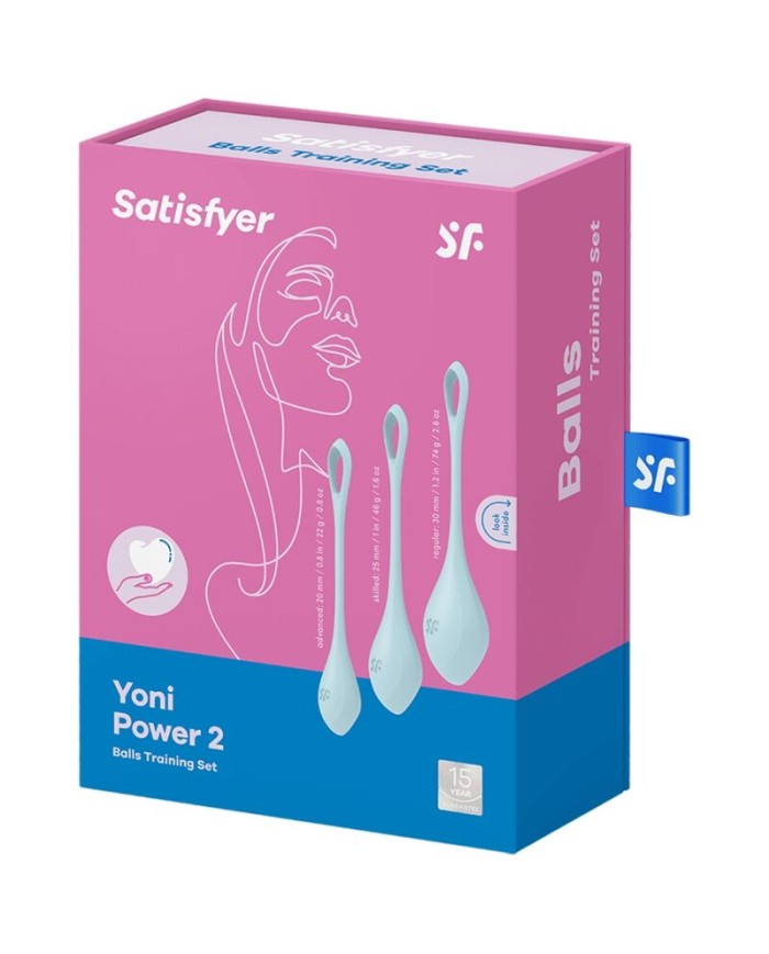 SATISFYER YONI POWER 2 KIT DE ENTRENAMIENTO AZUL