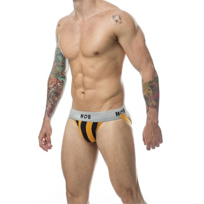 MOB JOCK CLASICO STRIPE NARANJA TALLA L