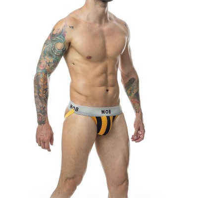 MOB JOCK CLASICO STRIPE NARANJA TALLA L