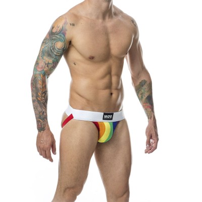 MOB JOCK CLASICO STRIPE RAINBOW TALLA L