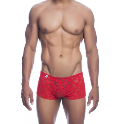 MOB BOXER ENCAJE ROJO TALLA L XL