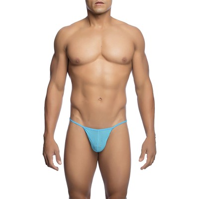 MOB TANGA TRANSPARENTE CON FORMA DE T AQUA TALLA L XL