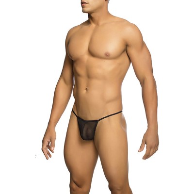 MOB TANGA TRANSPARENTE CON FORMA DE T NEGRO TALLA L XL