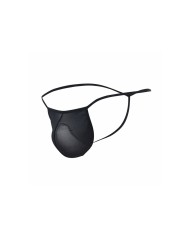 MOB TANGA TRANSPARENTE CON FORMA DE T NEGRO TALLA L XL