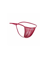 MOB TANGA TRANSPARENTE CON FORMA DE T ROJO TALLA L XL