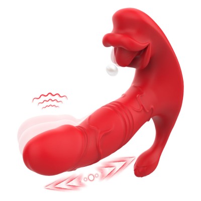 ARMONY VIBRADOR ANAL PANTY ESTIMULADOR PUNTO C Y G CONTROL REMOTO ROJO