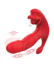 ARMONY VIBRADOR ANAL PANTY ESTIMULADOR PUNTO C Y G CONTROL REMOTO ROJO