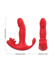 ARMONY VIBRADOR ANAL PANTY ESTIMULADOR PUNTO C Y G CONTROL REMOTO ROJO