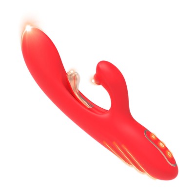 ARMONY VIBRADOR ESTIMULADOR PUNTO G Y CLITORIS CON LENGUA OSCILANTE ROJO