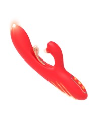 ARMONY VIBRADOR ESTIMULADOR PUNTO G Y CLITORIS CON LENGUA OSCILANTE ROJO