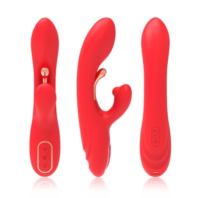 ARMONY VIBRADOR ESTIMULADOR PUNTO G Y CLITORIS CON LENGUA OSCILANTE ROJO