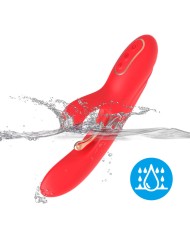 ARMONY VIBRADOR ESTIMULADOR PUNTO G Y CLITORIS CON LENGUA OSCILANTE ROJO