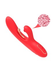 ARMONY VIBRADOR ESTIMULADOR PUNTO G Y CLITORIS CON LENGUA OSCILANTE ROJO