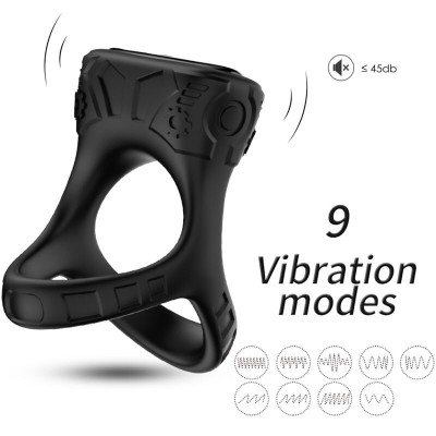 ARMONY ANILLO VIBRADOR MULTIPOSICION NEGRO
