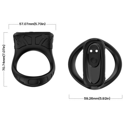ARMONY ANILLO VIBRADOR MULTIPOSICION NEGRO