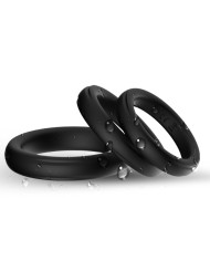 ARMONY TRIPLE ANILLO SILICONA NEGRO