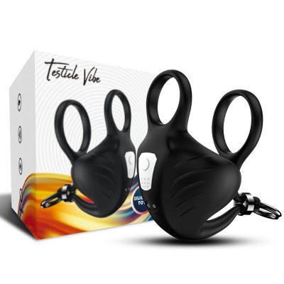 ARMONY MANTA ANILLO VIBRADOR TESTICULOS CONTROL REMOTO NEGRO