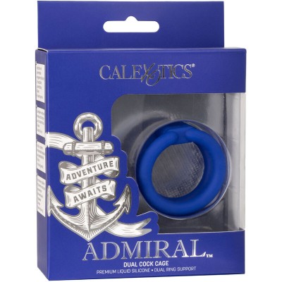 CALEXOTICS ADMIRAL JAULA DOBLE PARA PENE AZUL
