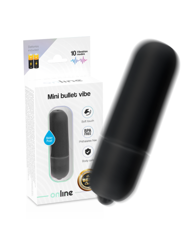 ONLINE MINI BALA VIBRADORA NEGRO ONLINE MINI BALA VIBRADORA NEGRO