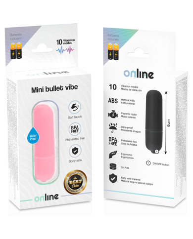 ONLINE MINI BALA VIBRADORA ROSA ONLINE MINI BALA VIBRADORA ROSA
