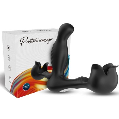 ARMONY SURROUND VIBRADOR ANAL ESTIMULADOR TESTICULOS CONTROL REMOTO NEGRO
