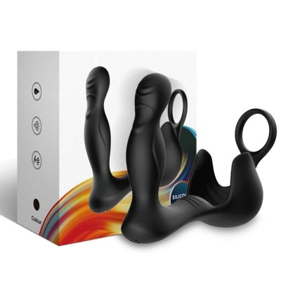 ARMONY SURROUND VIBRADOR ANAL ESTIMULADOR TESTICULOS ANILLO CONTROL REMOTO NEGRO