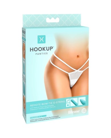HOOK UP PANTIES REMOTE BOW TIE G STRING TALLA S L