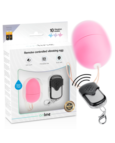 ONLINE HUEVO VIBRADOR CONTROL REMOTO S ROSA ONLINE HUEVO VIBRADOR CONTROL REMOTO S ROSA