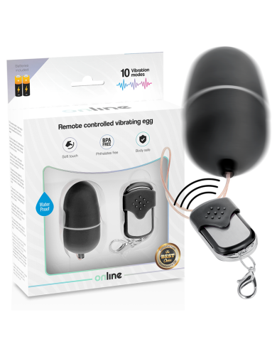 ONLINE HUEVO VIBRADOR CONTROL REMOTO M NEGRO ONLINE HUEVO VIBRADOR CONTROL REMOTO M NEGRO