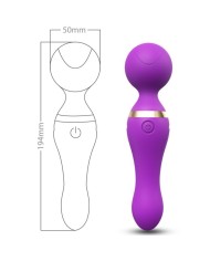 ARMONY FREEZA MASAJEADOR VIBRADOR CABEZA FLEXIBLE VIOLETA