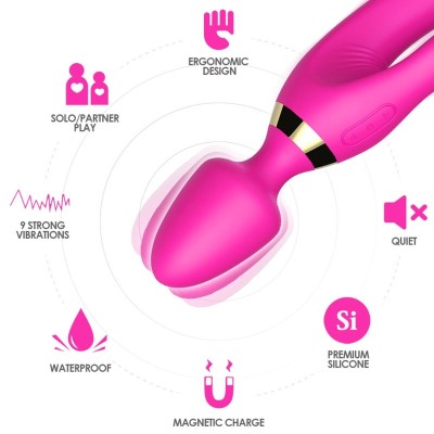 ARMONY MASAJEADOR VIBRADOR RABBIT FUCSIA