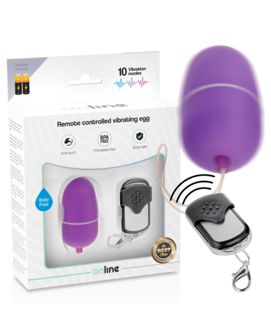 ONLINE HUEVO VIBRADOR CONTROL REMOTO M LILA ONLINE HUEVO VIBRADOR CONTROL REMOTO M LILA