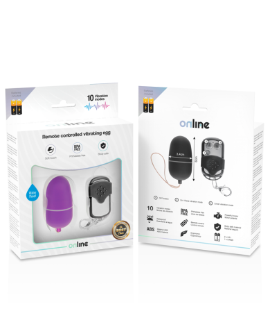 ONLINE HUEVO VIBRADOR CONTROL REMOTO M LILA ONLINE HUEVO VIBRADOR CONTROL REMOTO M LILA