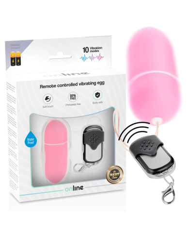 ONLINE HUEVO VIBRADOR CONTROL REMOTO L ROSA ONLINE HUEVO VIBRADOR CONTROL REMOTO L ROSA