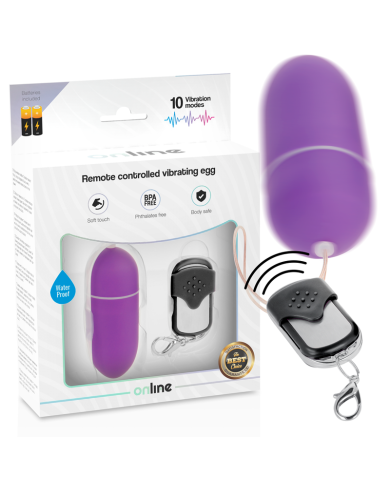 ONLINE HUEVO VIBRADOR CONTROL REMOTO L LILA ONLINE HUEVO VIBRADOR CONTROL REMOTO L LILA