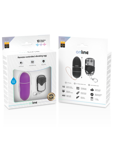 ONLINE HUEVO VIBRADOR CONTROL REMOTO L LILA ONLINE HUEVO VIBRADOR CONTROL REMOTO L LILA