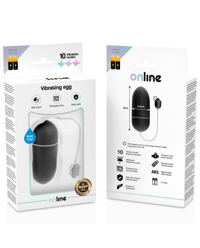 ONLINE HUEVO VIBRADOR WATERPROOF NEGRO ONLINE HUEVO VIBRADOR WATERPROOF NEGRO