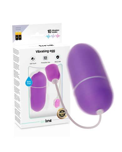 ONLINE HUEVO VIBRADOR WATERPROOF LILA ONLINE HUEVO VIBRADOR WATERPROOF LILA