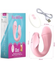 ARMONY FRESHFUN CICI VIBRADOR STRAP ON CONTROL REMOTO Y APP 10 VIBRACIONES ROSA